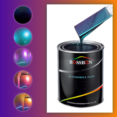 La perla del camaleón de la base del pigmento pinta el cambio de los colores de la resina de acrílico 5